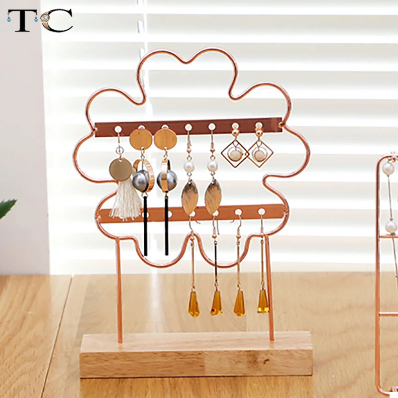 Стеллаж для демонстрации ювелирных украшений креативная вешалка с цветочным