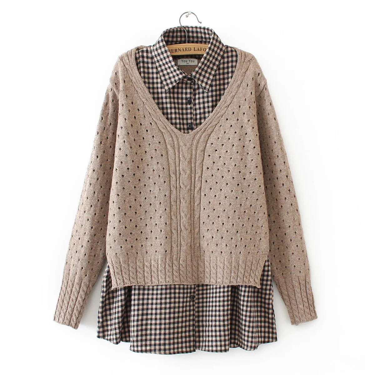 Повседневные женские свитера размера плюс Осень-зима 2019 Модные свободные