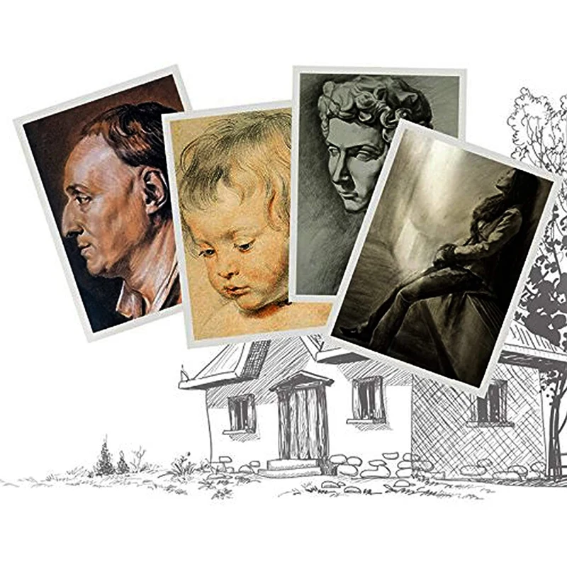 

Paper Blending Stumps and Tortillions Set with 2 Pieces Sandpaper Pencil Sharpener for Student Sketch Drawing 30Pcs