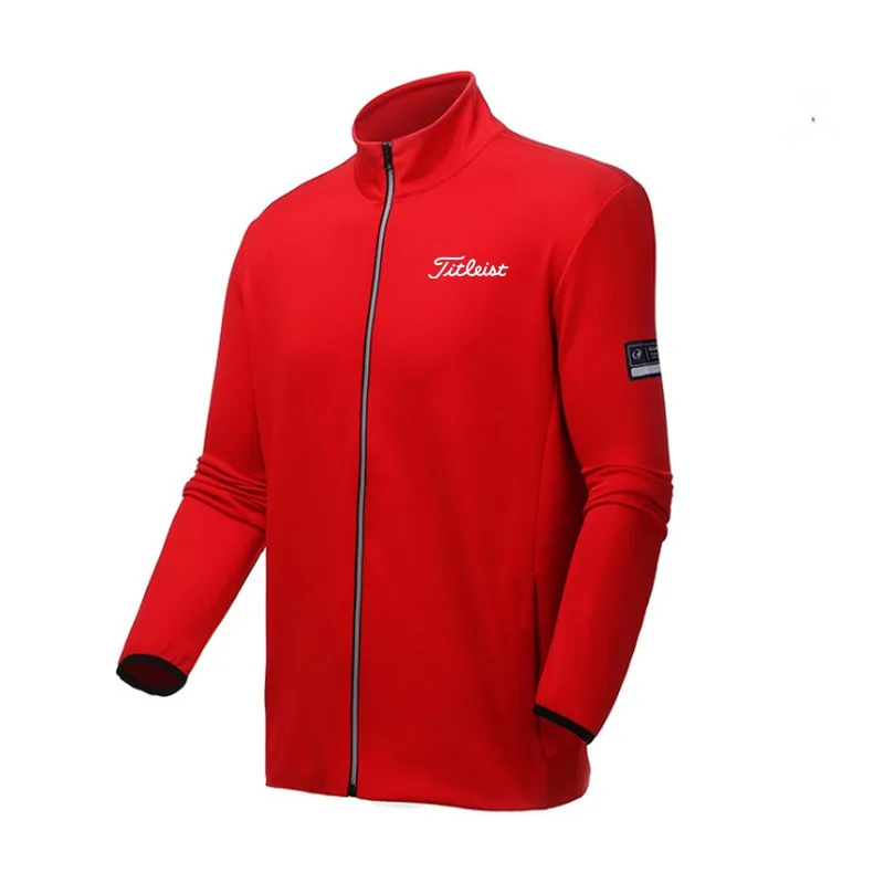 

Высококачественная осенняя куртка, тонкое пальто для гольфа, Мужская одежда, облегающая быстросохнущая рубашка для улицы и фитнеса, женска...