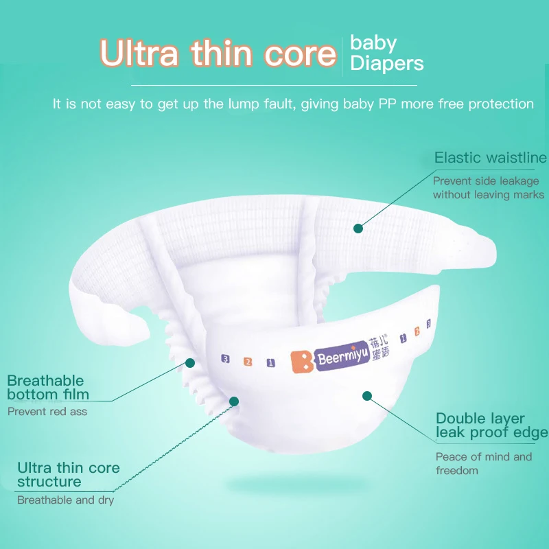

5Pcs Pull-up Pants Pull Up Disposable Diapers For Children Baby Panties Huggies Nappy Trial Pack Dropshipping Wholesale Diapers