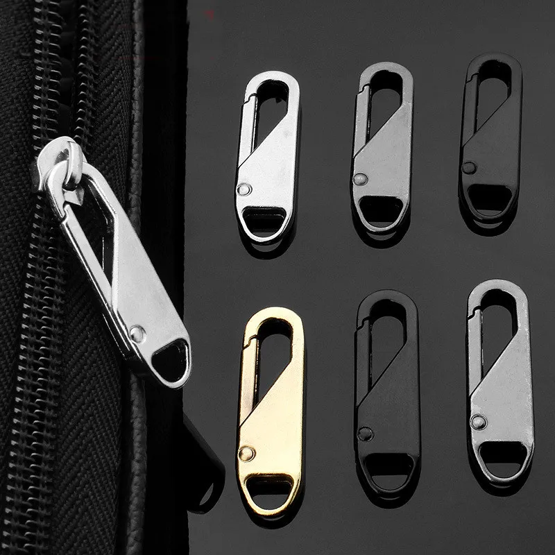 

5PCS/LOT Metal Detachable Zipper Puller DIY Sewing Instant Repair Zipper button Craft Kits