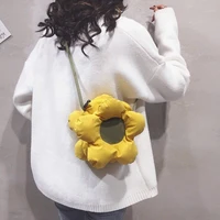 creative new sunflower small bag spring summer new fashion cute flowers over shoulder bag girl 2021