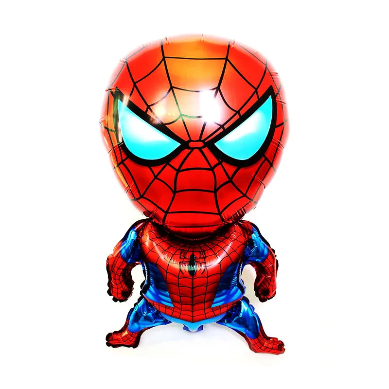 Stand spider 5 шт. воздушные шары из фольги Человека-паука с гелием 3" шар с номером Гелиевый шар мультяшный герой детские игрушки Воздушные шары Декорации дня рождения Globos - Цвет: Stand spider