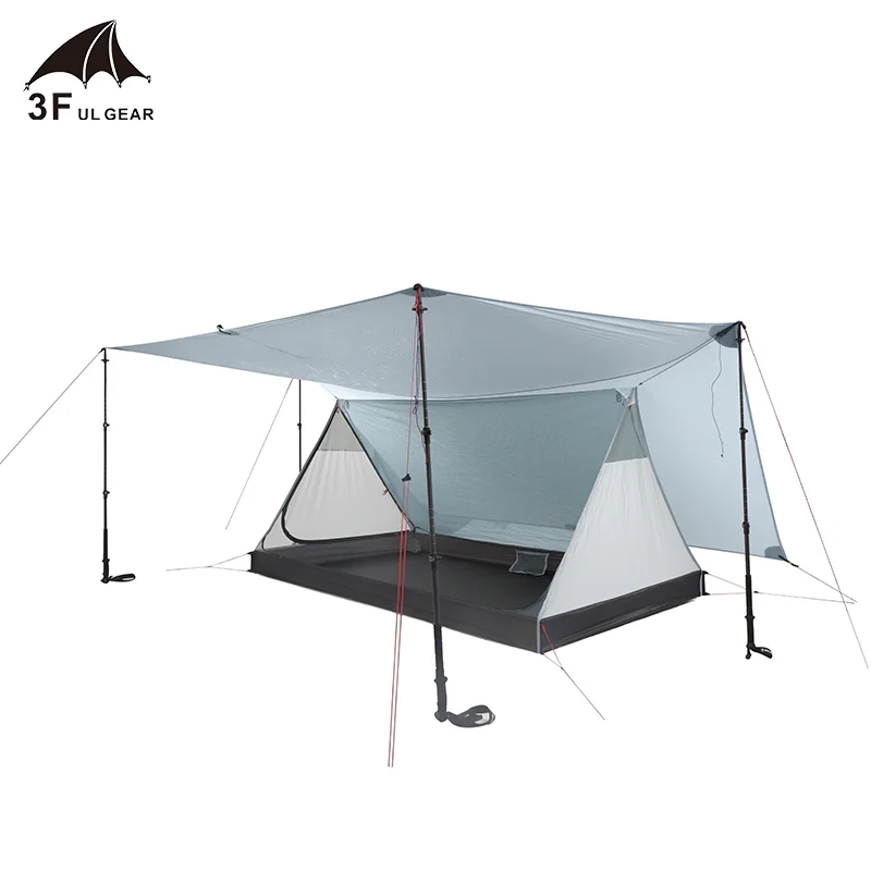 3F UL GEAR shan jing 20D Серебристая нейлоновая 2 местная наружная Сверхлегкая кемпинговая