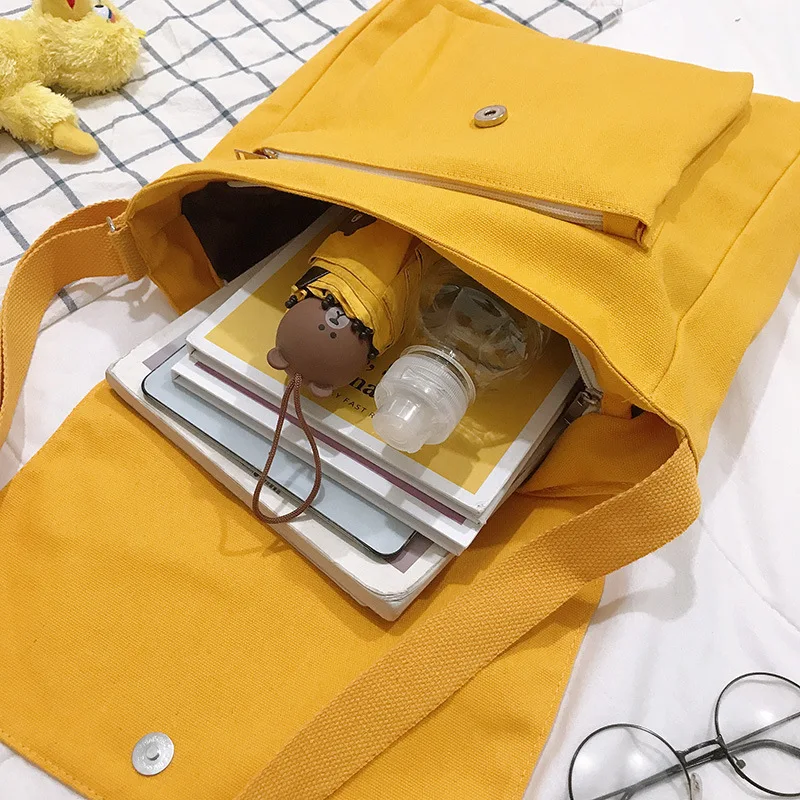 Холщовая женская сумка на плечо с мультяшным рисунком модные женские сумки для