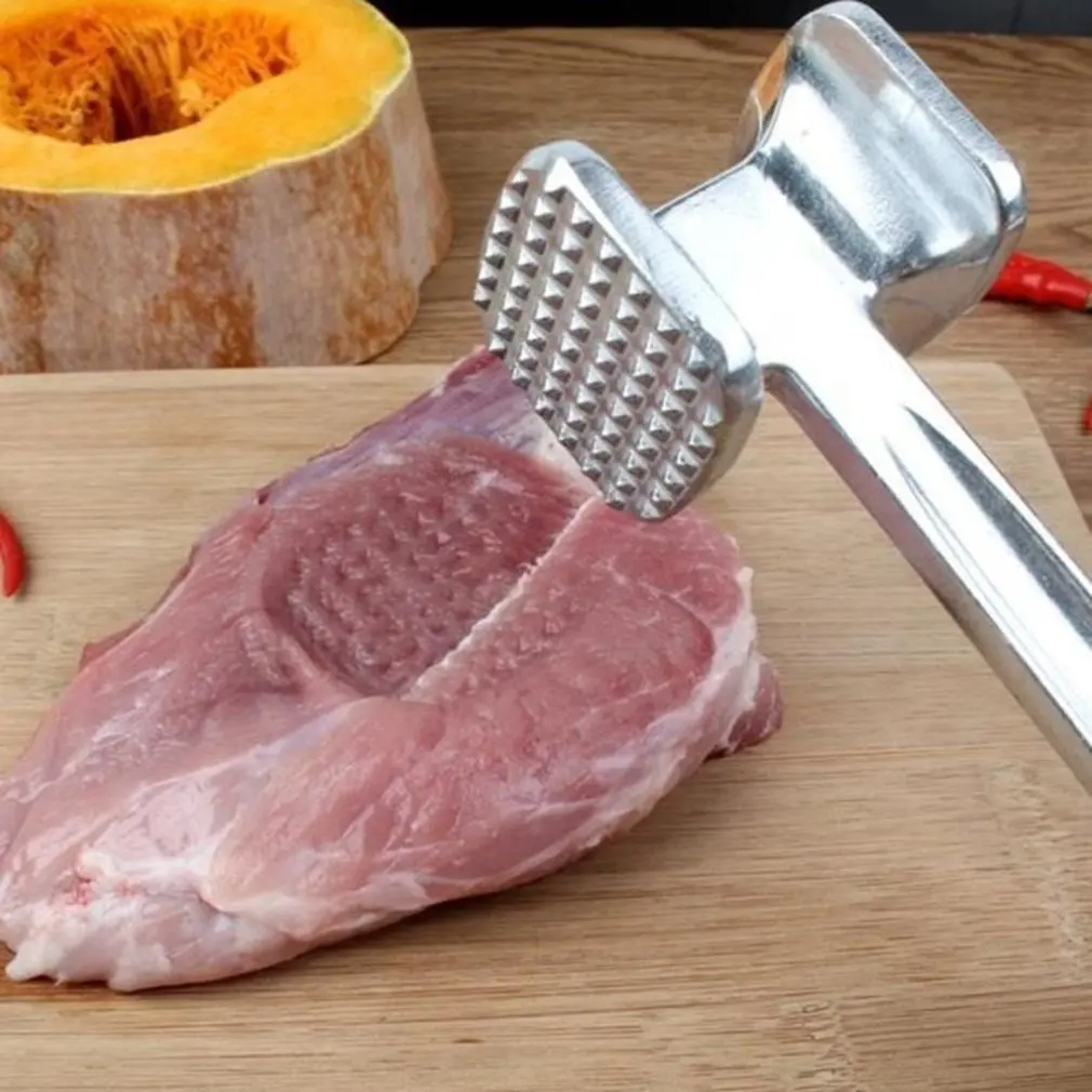 

Household Stainless Steel Knock Loose Beef Mace Steak Tender Meat Beat Hammer Kitchen Meat Hammer Meat Tenderizer drop shiping