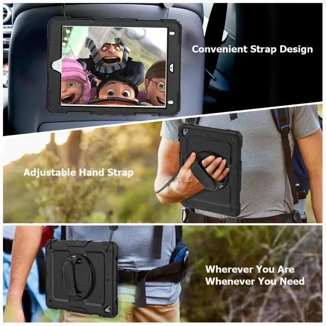 Безопасный для детей вращающийся на 360 градусов чехол Apple IPad 6 Air 2 подставка