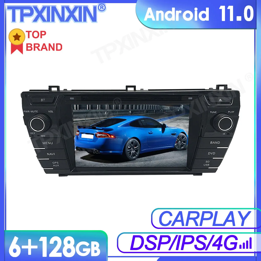 

Android 11 For Toyota Corolla 2013-2016 Car Multimedia Player GPS Navi Audio Stereo Screen DVD Head Unit Tape Recorder 6+128G