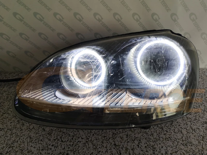 Для Volkswagen VW Golf Rabbit Jetta GTI R32 MKV MK5 2005 2010 ультра яркий SMD светодиодный ангельские