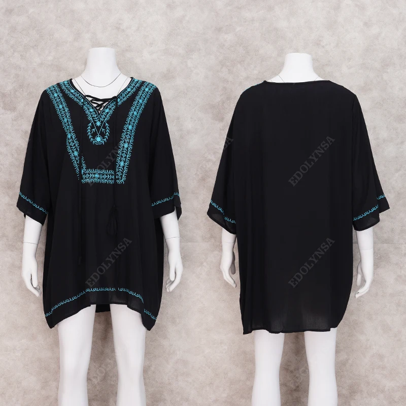 2021 сексуальное летнее пляжное платье на шнуровке с V образным вырезом черная