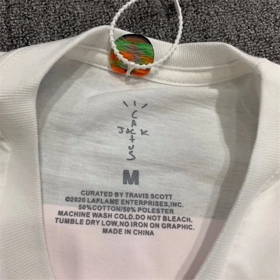 

Sleeve Travis Long Scott Cactus Jack T-3500 Repeat LS T shirt Men Women Washed Old Vintage Top Tees