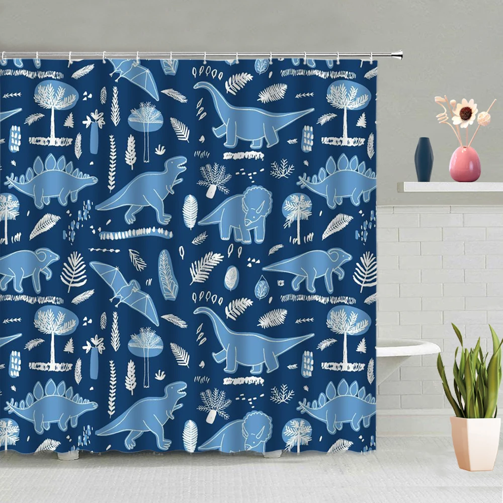 Куртка с принтом &quotдинозавр&quot Детская душевая занавеска Милая зимняя одежда