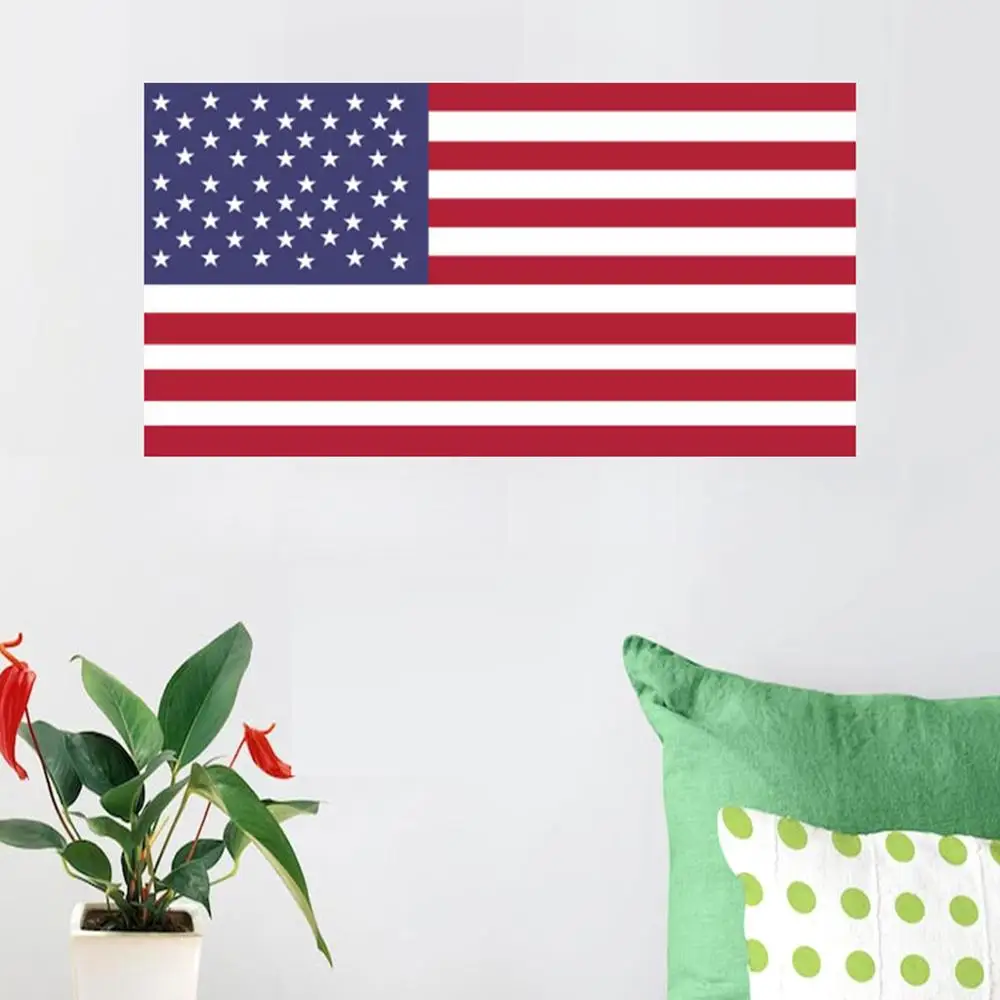 Наклейки с американским флагом 3 шт. Стикеры для окон в стиле милитари флота