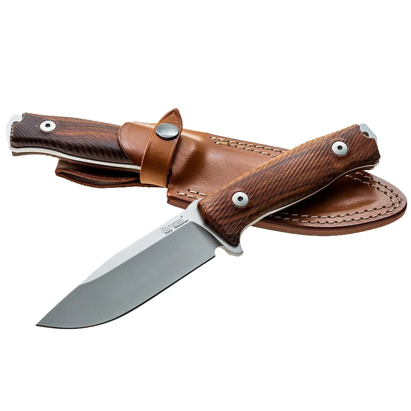 

M5 rosewood wooden handle G10 handle outdoor camping survival small straight knife