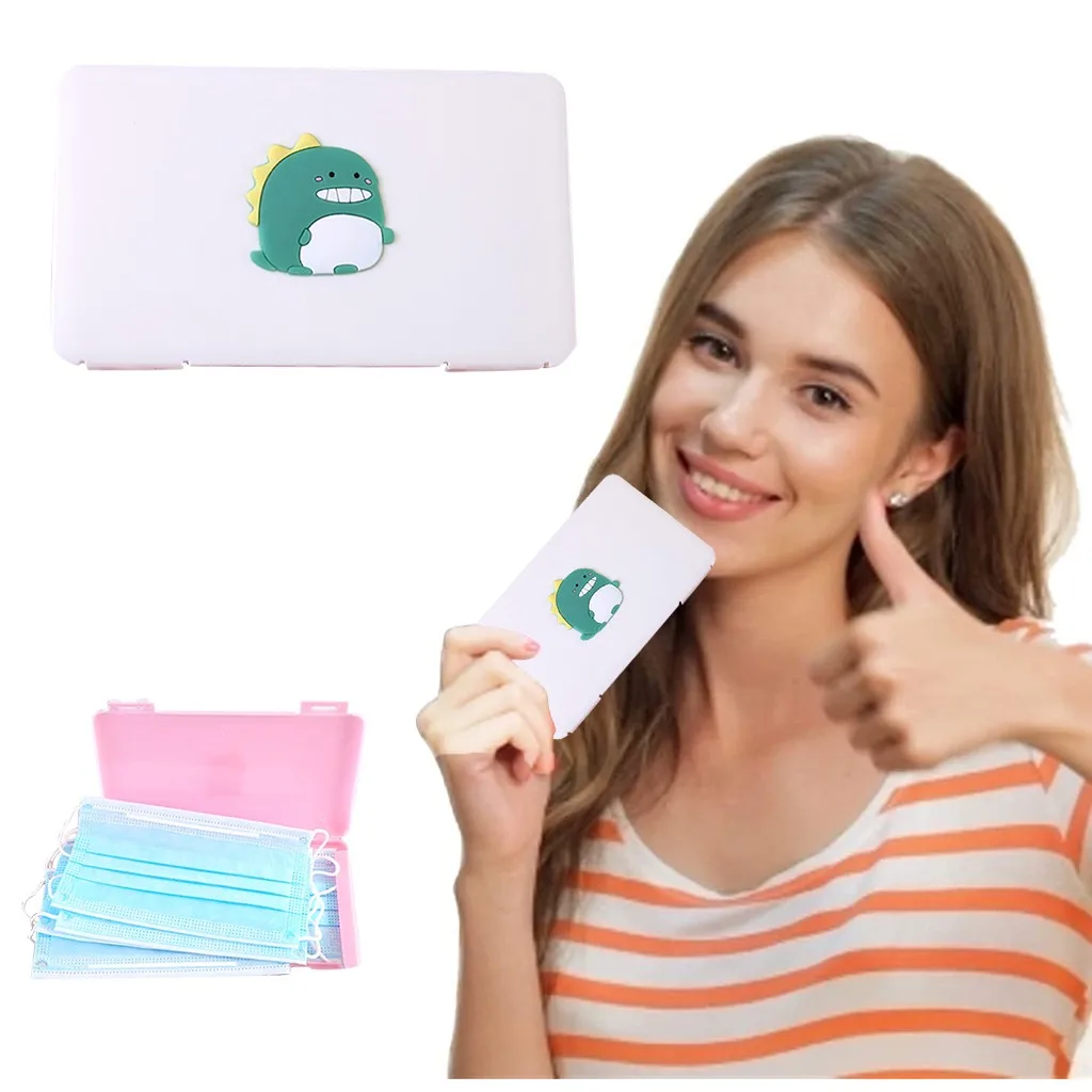 Пластиковый Чехол для маски закрывающий лицо коробка хранения многоразовые