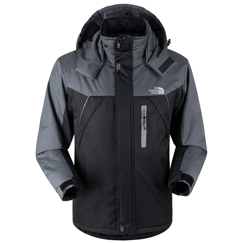 

2021 Men's High Quality Jacket Fashion Winter Outdoor Jacket Lightweight Warm Jacket Zipper Waterproof Jacket Hooded Jacket