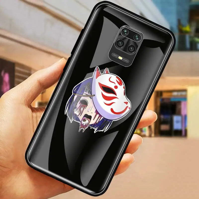 

Glass Phone Case for Xiaomi Redmi 9A 9C 9I 8A 7A 6A Fundas for Redmi Note 6 7 8 8T 9 Pro Max 9S Cover Coque Crazy Excitement Bag