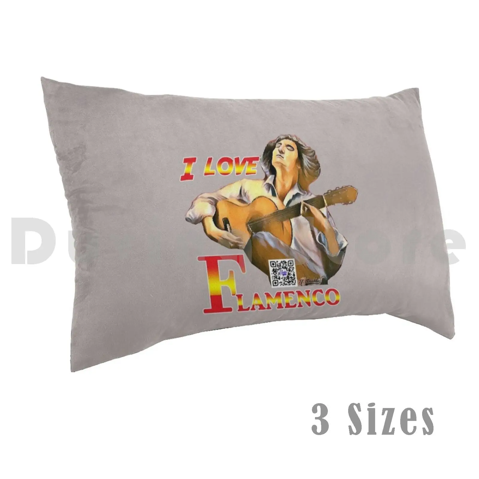

Чехол с подушкой «I Love Flamenco J. Prillo J. Prillo», «сделай сам», 50x75, «Я люблю фламенко», танцор фламенко