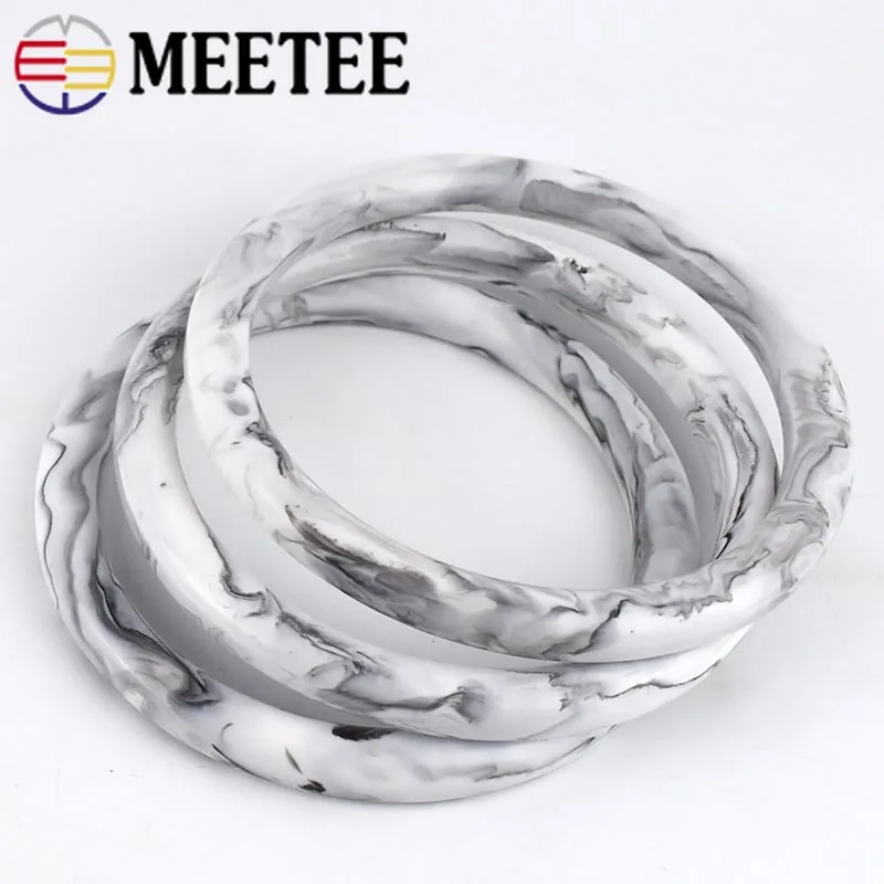 Meetee 2/4 шт. id98мм ручки застежки из смолы сумки рама ручная тяга кольцо крючок