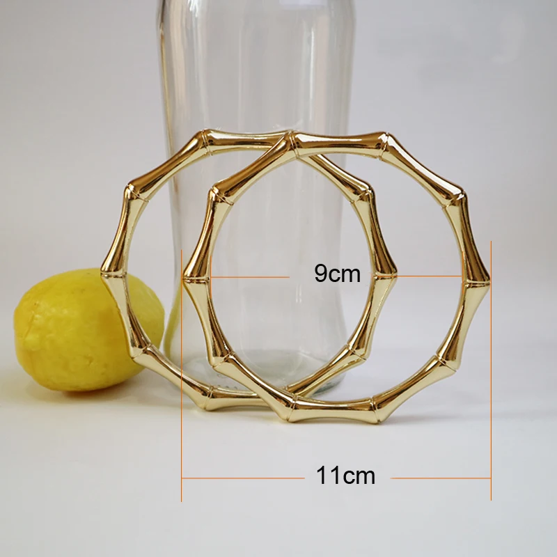 Одна пара просто две части о-образная металлическая ручка для сумки сумка