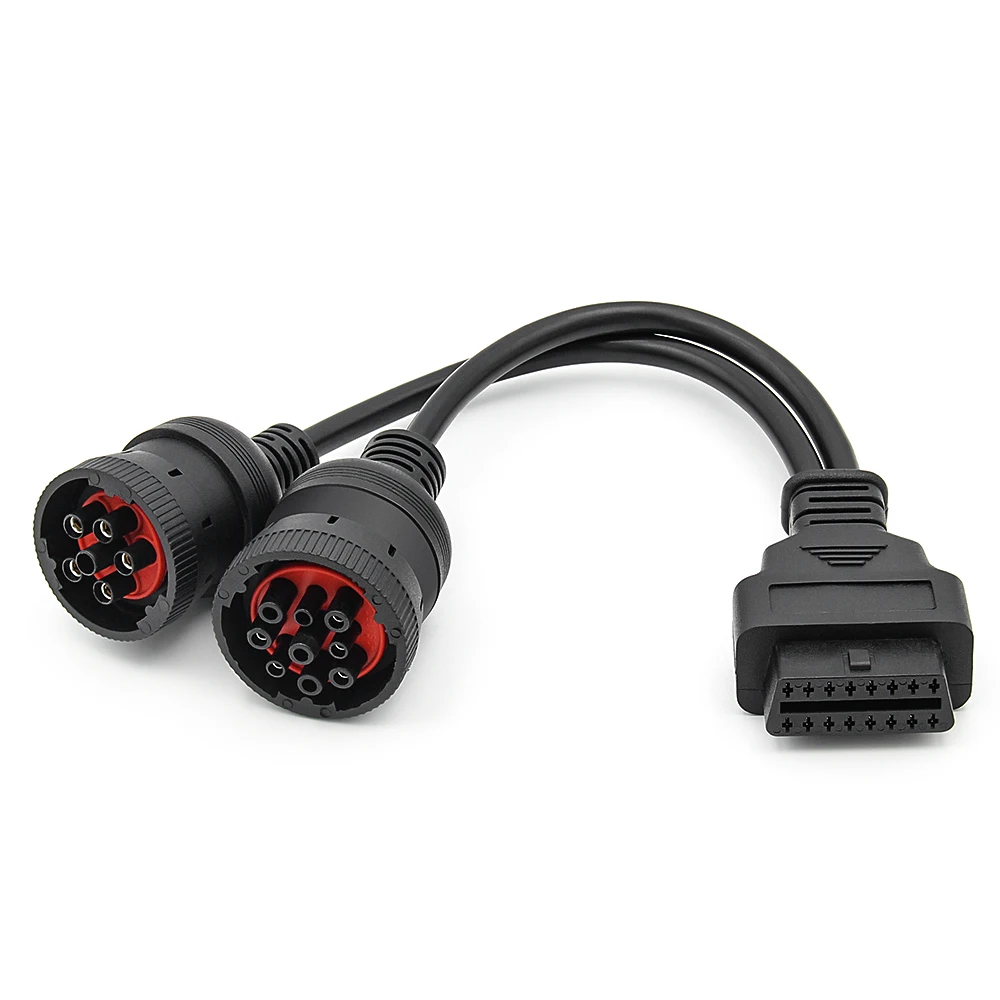 Диагностический инструмент для грузовиков J1708 J1939 OBD2 16-контактный кабельный