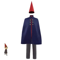 wirt cosplay costume from animation over the garden wall halloween costume mantle cape outfit for adult kids