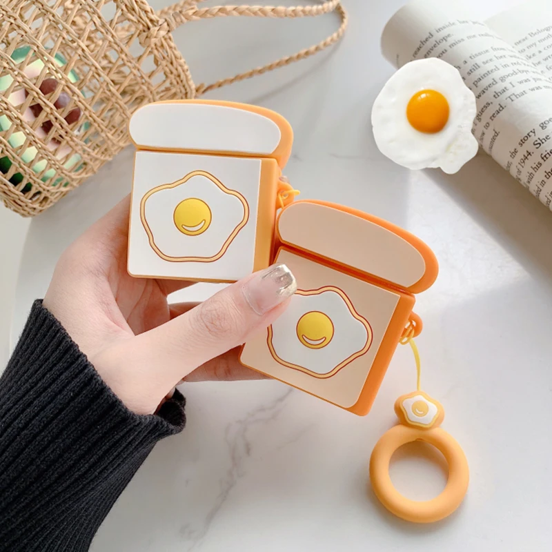 1 шт хлеба ТПУ Силиконовые Bluetooth беспроводные наушники чехол для AirPods Защитная