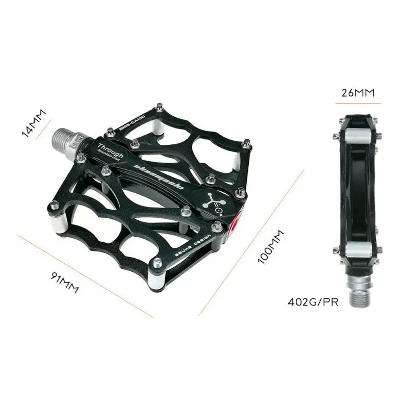 

SHANMASHI Cycling Pedals Aluminum Bicycle Fixed Gear Mountain Bike Downhill Pedals Bearings Bicycle Ride Pedals Accessories