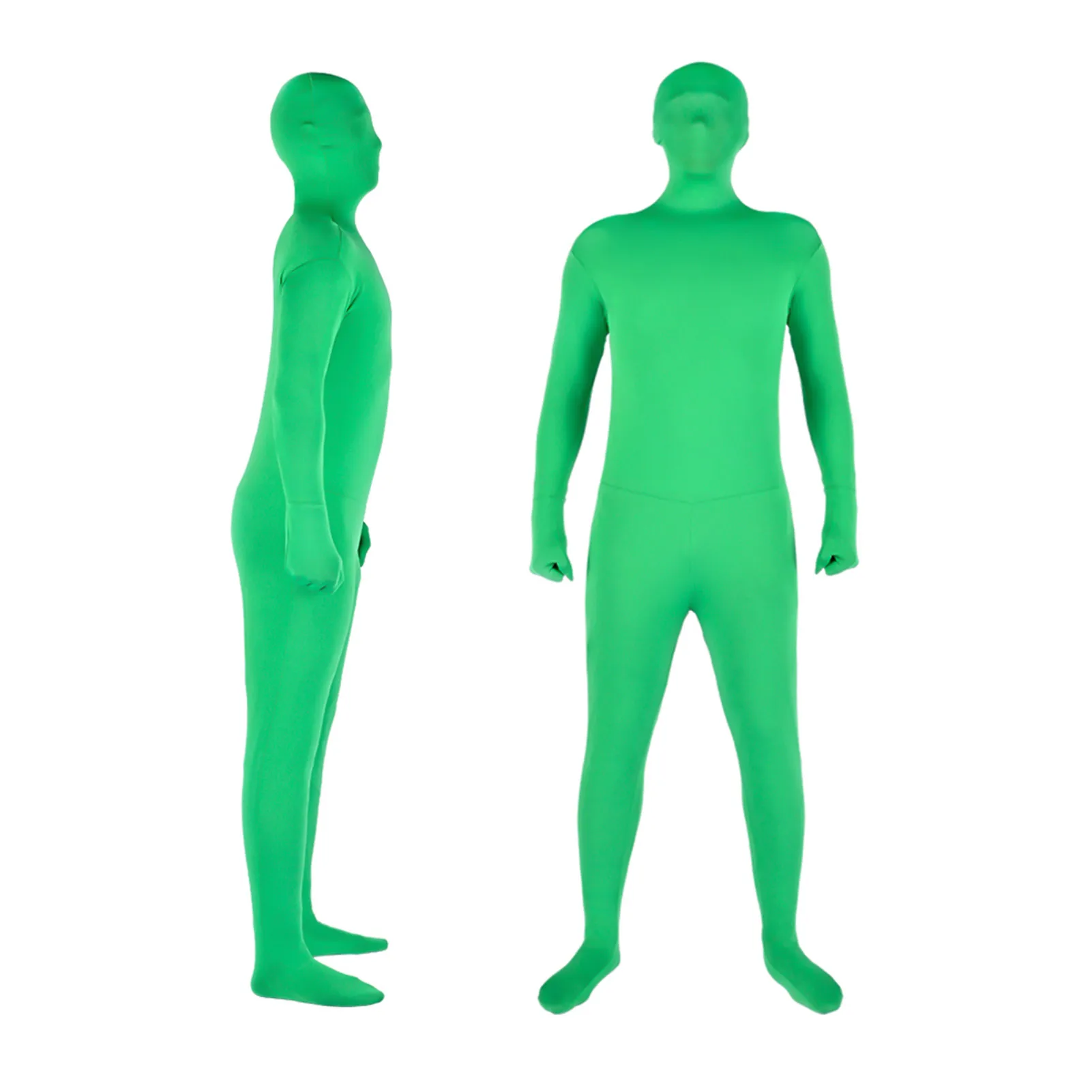 Full Body Photography Chromakey Green Suit 160/170/180cm Unisex Adult Bodysuit Stretch Costume for Video Festival Cosplay | Электроника
