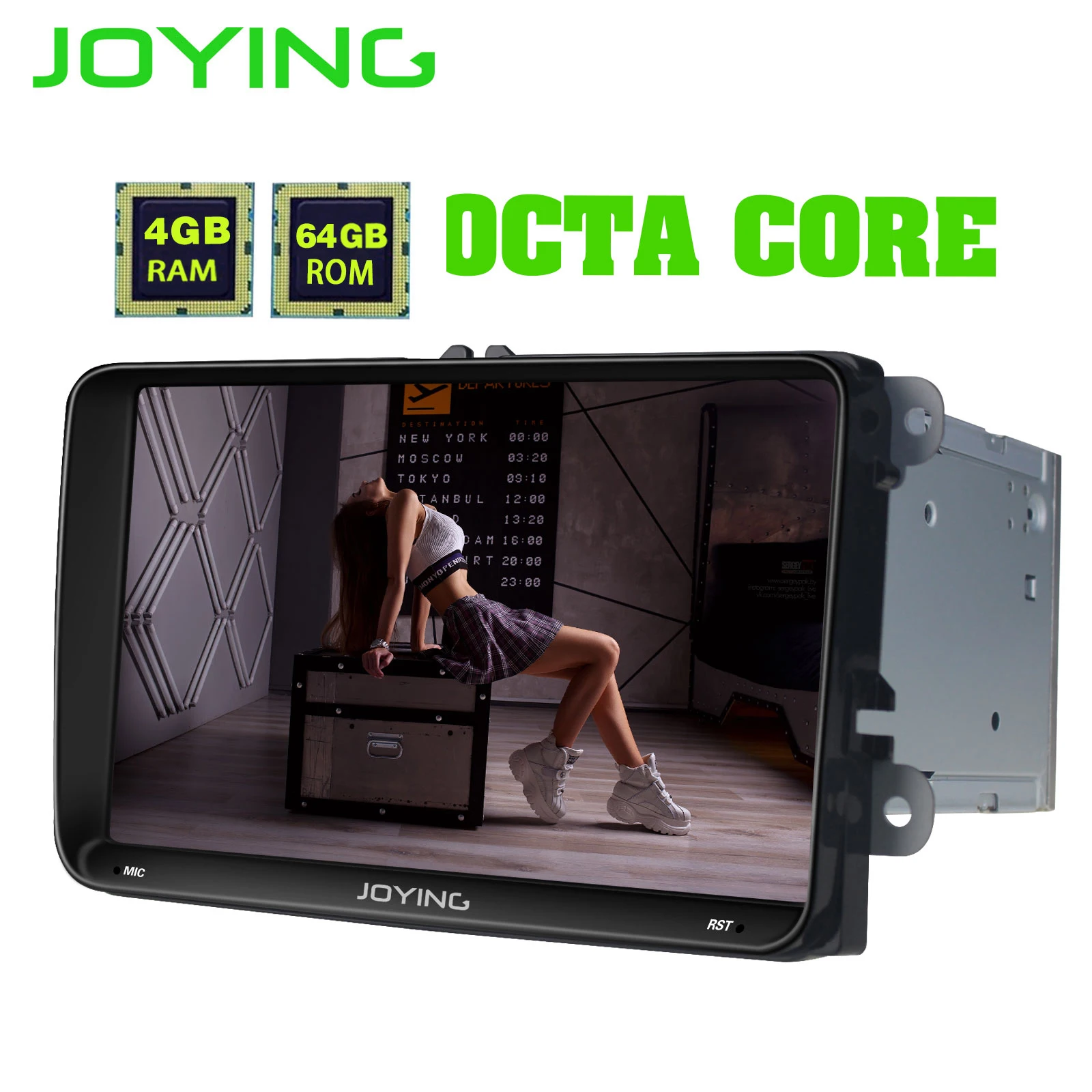 JOYING Intel 4 Гб RAM 64G Android 8 1 автомобильный Радио плеер для VW GOLF 5/6 Polo/Passat/Jetta/Tiguan/Touran GPS
