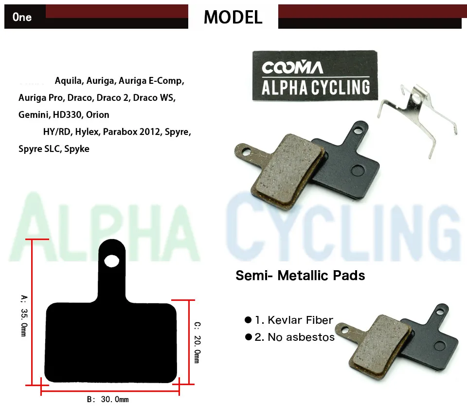 4 пары тормозных колодок E10.11 для велосипедов M521 / M510 M500/M501/M350/M351 M330 M301|Велосипедный