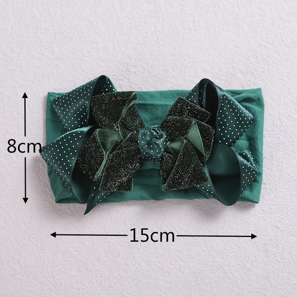 Diadema con lazo para beb&eacute;, diademas para reci&eacute;n nacidos, turbante, accesorios para el cabello para beb&eacute;, 1 Uds.-4