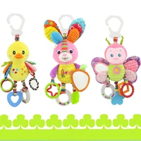 newborn infant toddler kids baby boys girls toy cute cartoon animal doll stroller pendant crib pram hanging musical rattles toy
