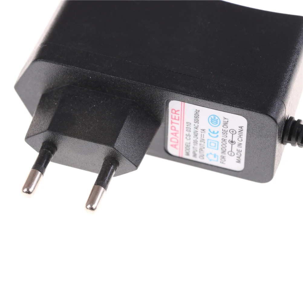 3V1A AC 100V 240V преобразователь Мощность адаптер постоянного тока 3V 1A 1000mA Питание ЕС