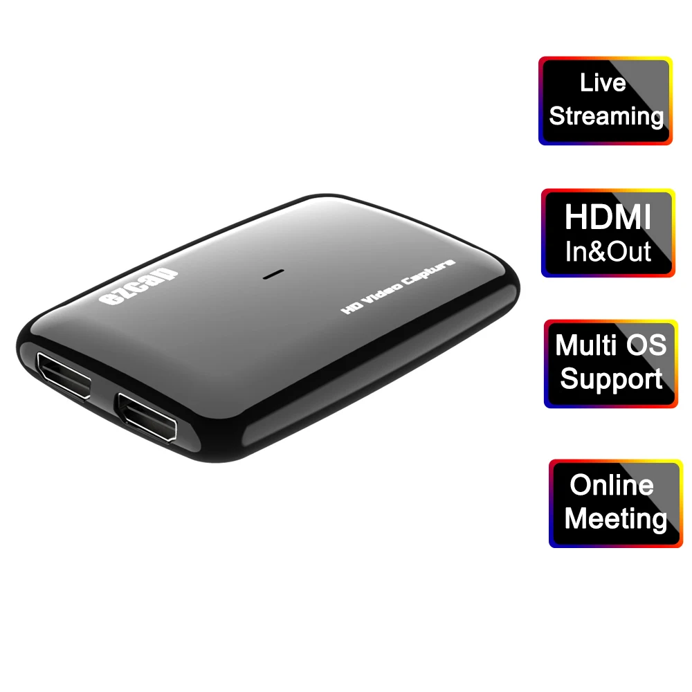 1080p60 UVC USB3.0 Game Capture Live для Windows MAC os, совместимость: OBS Studio,VLC,QuickTime Broadcaster,QuickTime Player...