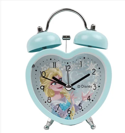 Дисней детский будильник замороженные София Микки отключить в форме сердца