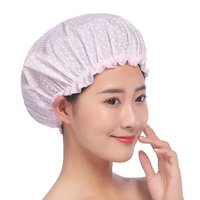 waterproof shower cap thicken elastic bath hat bathing cap women spa bathing accessory hair salon bathroom products hot sale