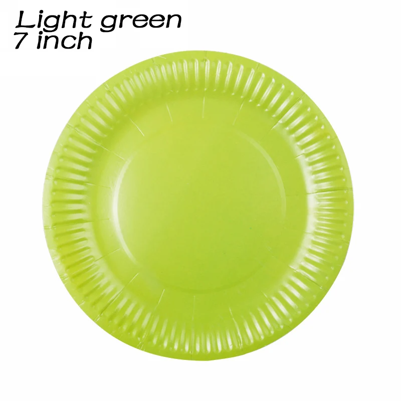 Розовая бумажная тарелка с Минни одноразовая круглая цветная сделай сам для