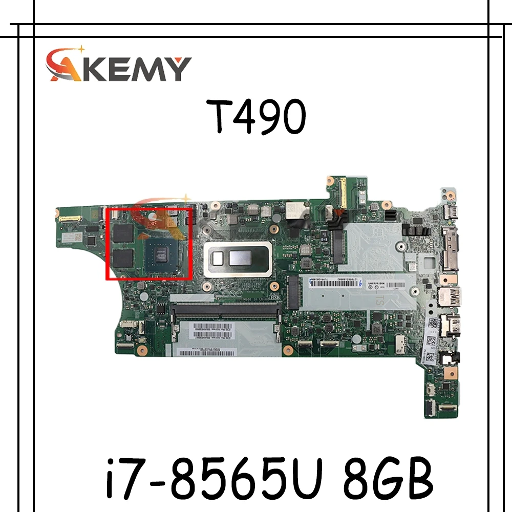 

Lenovo Thinkpad T490 i7-8565U 8 Гб оперативной памяти Материнская плата ноутбука FRU 5B20W75943 5B20W75950 5B20W75971 02HK940 02HK26 01YT354 01YT338