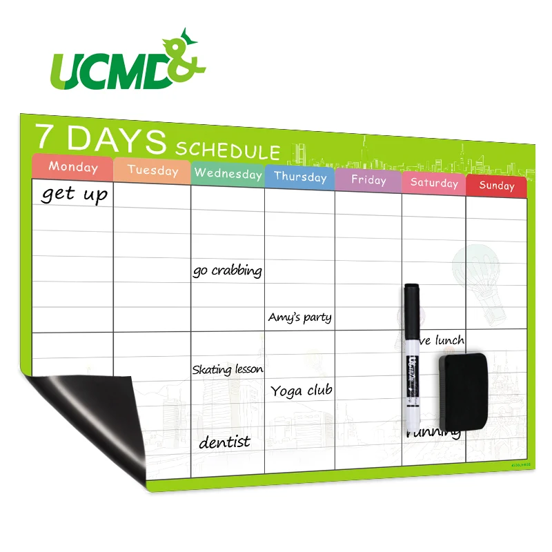 Гибкий Еженедельный ежедневник 42x30 см магнитная доска для сообщений кухонные
