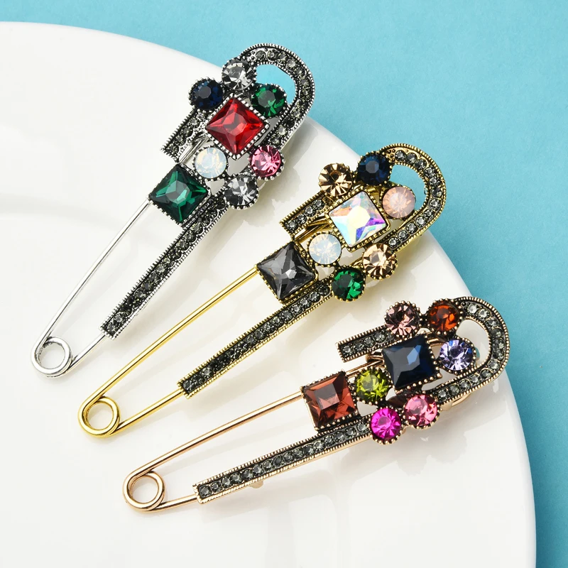 

Wuli&baby Vintage Large Pin Brooches Valentine's Day Gift Winter Sweater Brooch Fashion Women Jewelry