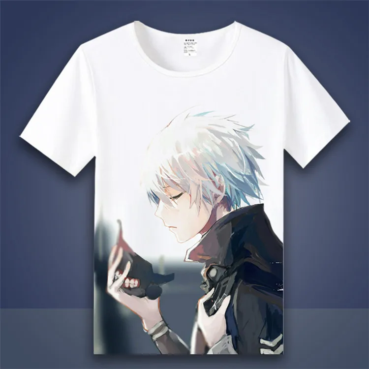 Токийский Гуль косплей Футболка Кен канеки тоука Кирисима модные летние