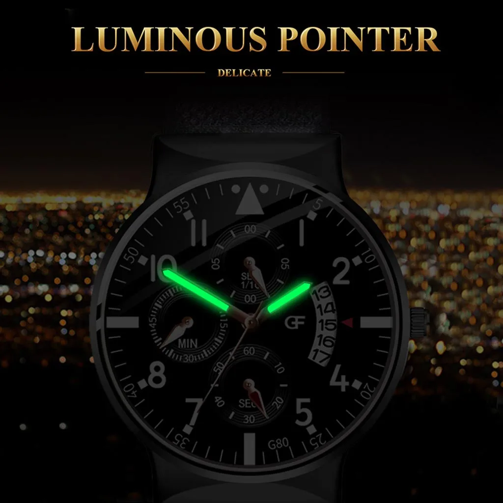 Новое поступление мужские наручные часы Роскошные relojes кварцевые из нержавеющей