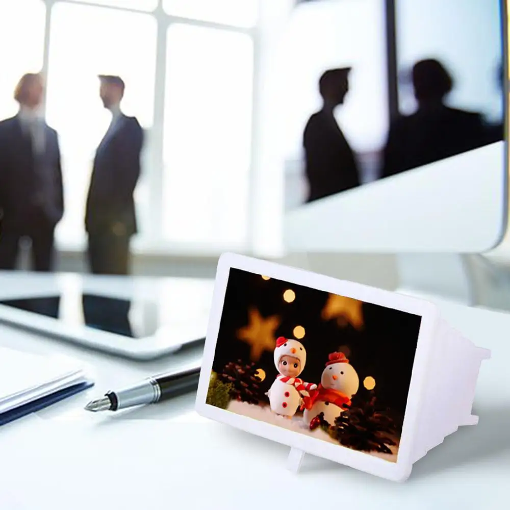 Увеличивающий экран смартфона универсальный портативный увеличительный 3D с