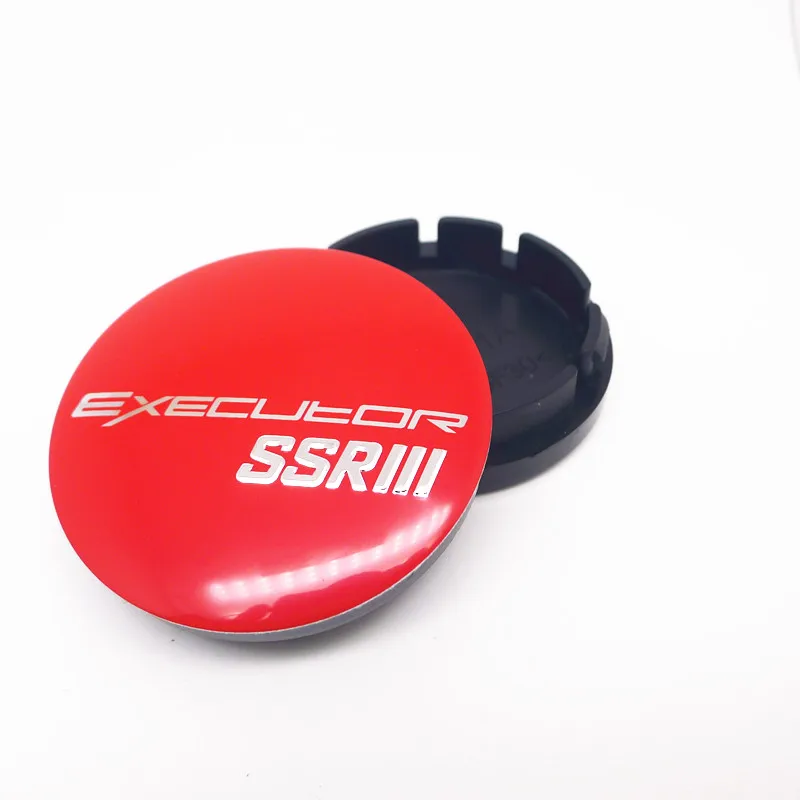 

4pcs 56mm Wheel Hub Center Cap Cover Executor SSR Emblem Badge Sticker Car Styling Rims Cover Accessories