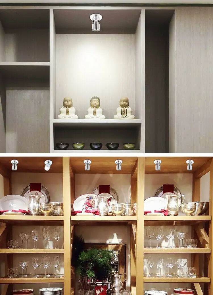 5 шт./лот 1 Вт Светодиодный утопленный Точечный светильник для шкафа