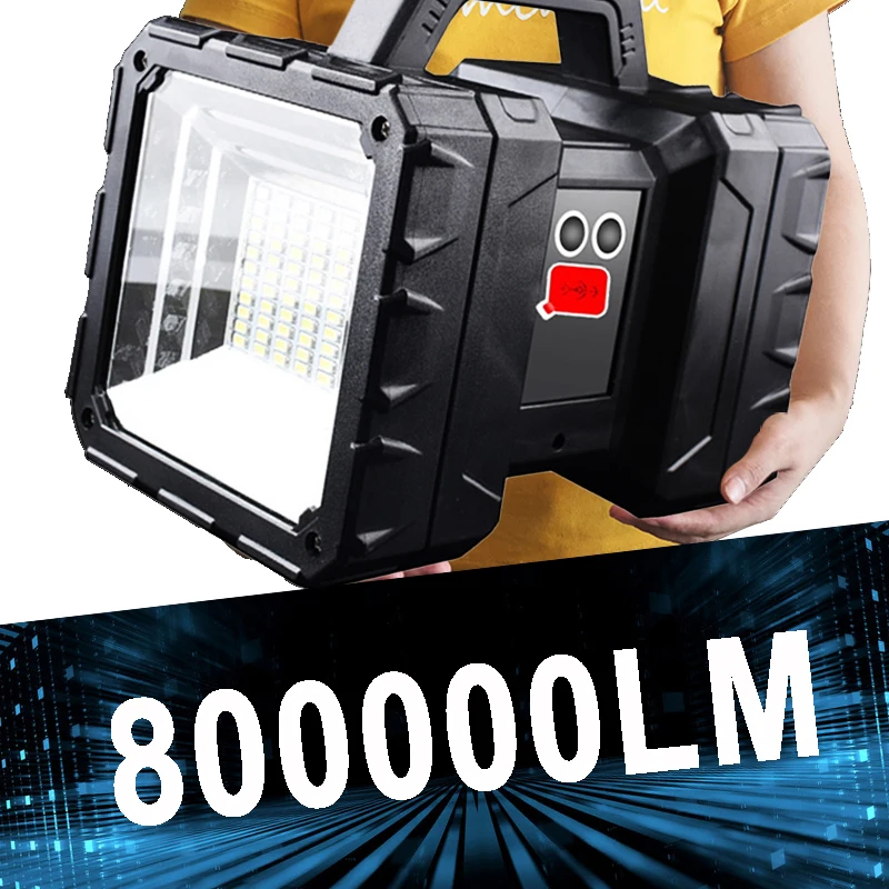 

Суперъяркий светодиодный водонепроницаемый перезаряжаемый фонарь XHP70.2, поисковая лампа с двойной головкой, ручной фонарь, рабочий точесве...