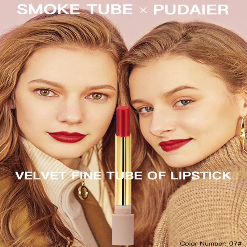 16 видов цветов матовая губная помада бархатная тонкая трубка для губ длинная