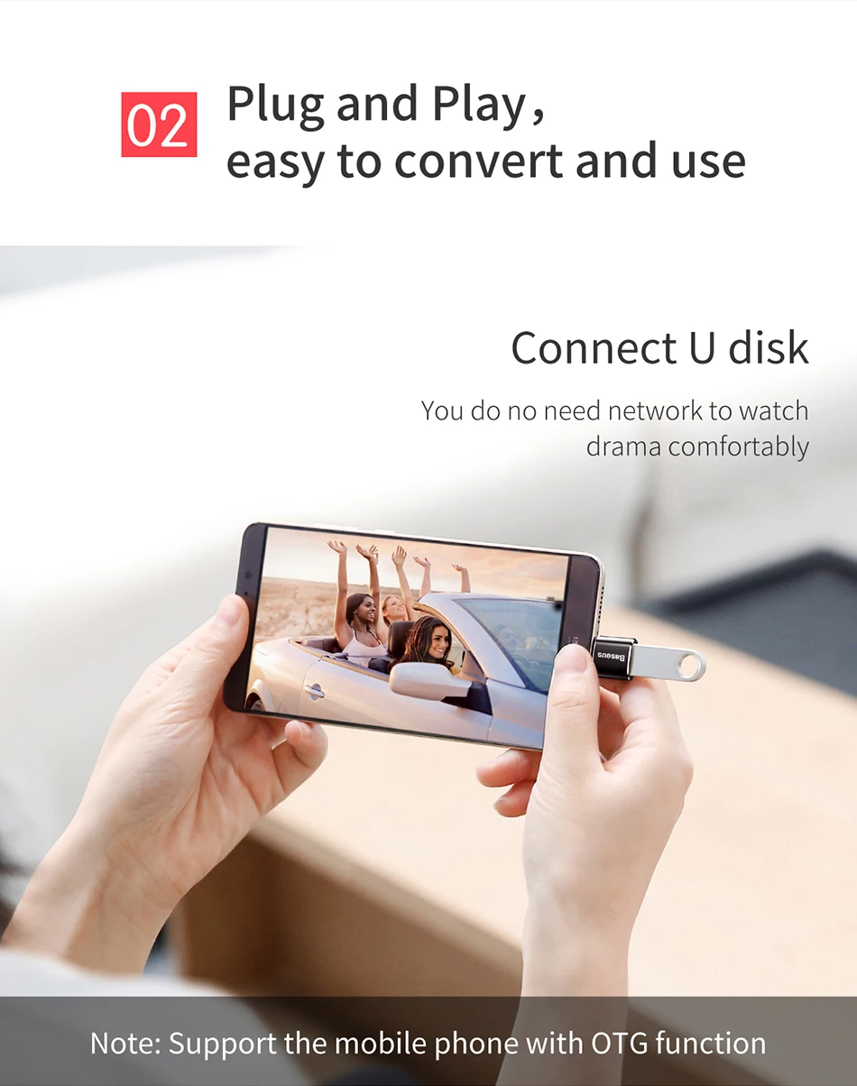 Baseus usb type C OTG адаптер USB C штекер для Micro USB Женский Кабельные конвертеры для Macbook samsung S10 huawei USB для type-c OTG